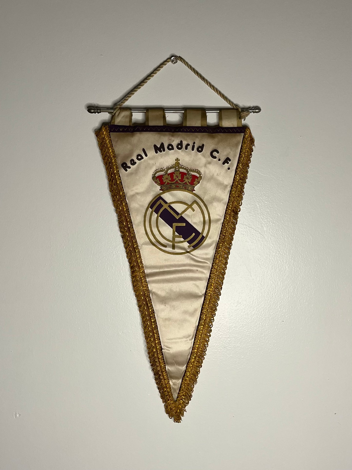 Vintage 1970's Real Madrid Pennant
