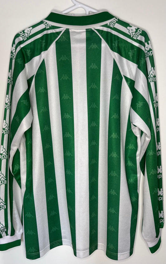 Real Betis 1995-97 Long Sleeve Home Shirt (L) - 8/10