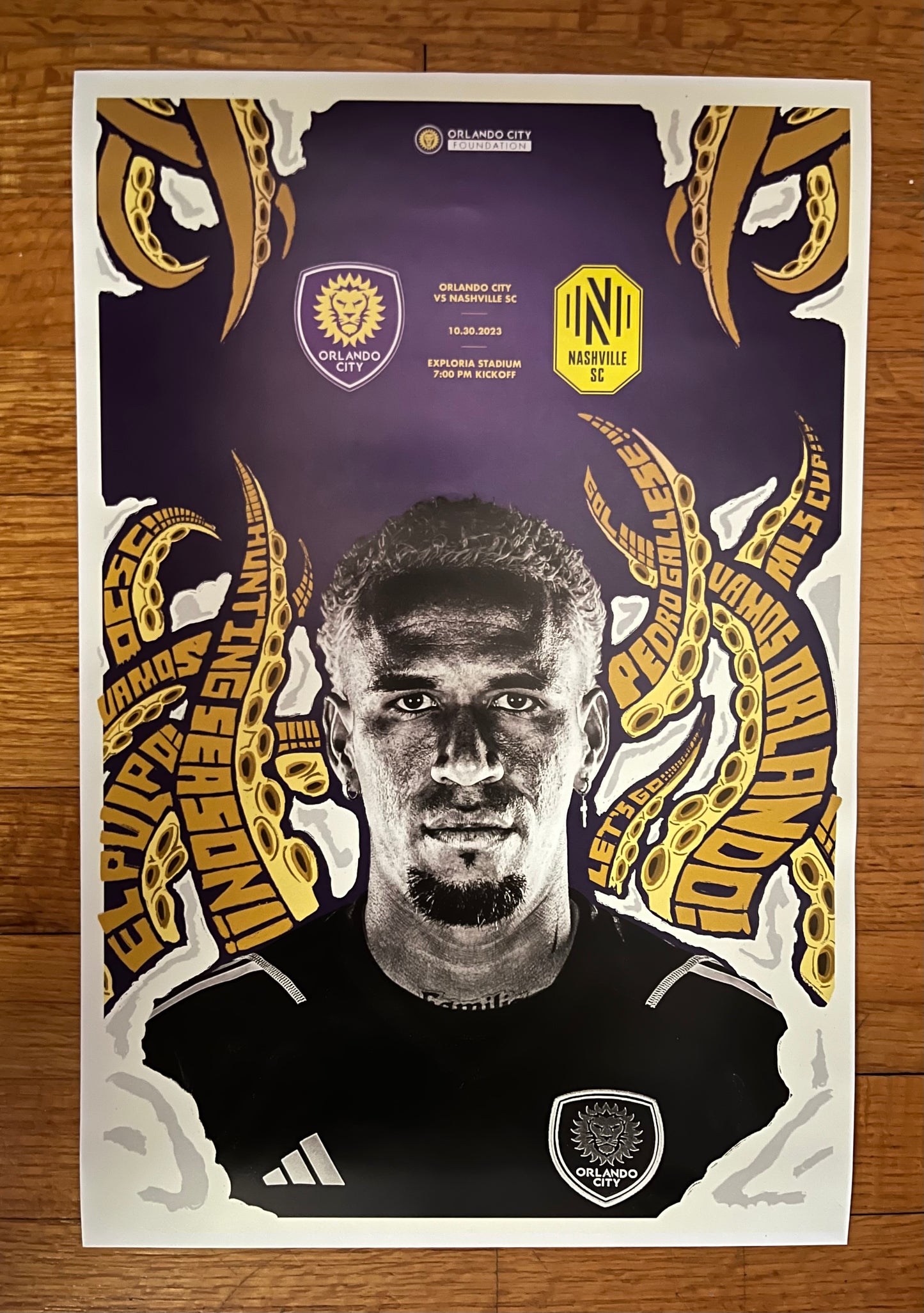 Orlando City Gallese Match Poster - 2023 MLS Playoffs
