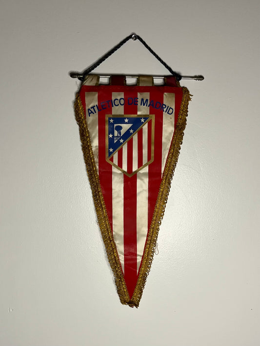 Vintage Atletico Madrid 1970's Pennant