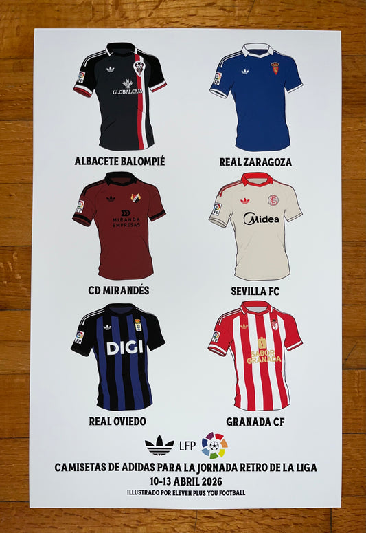 Eleven Plus You La Liga Retro Adidas Print