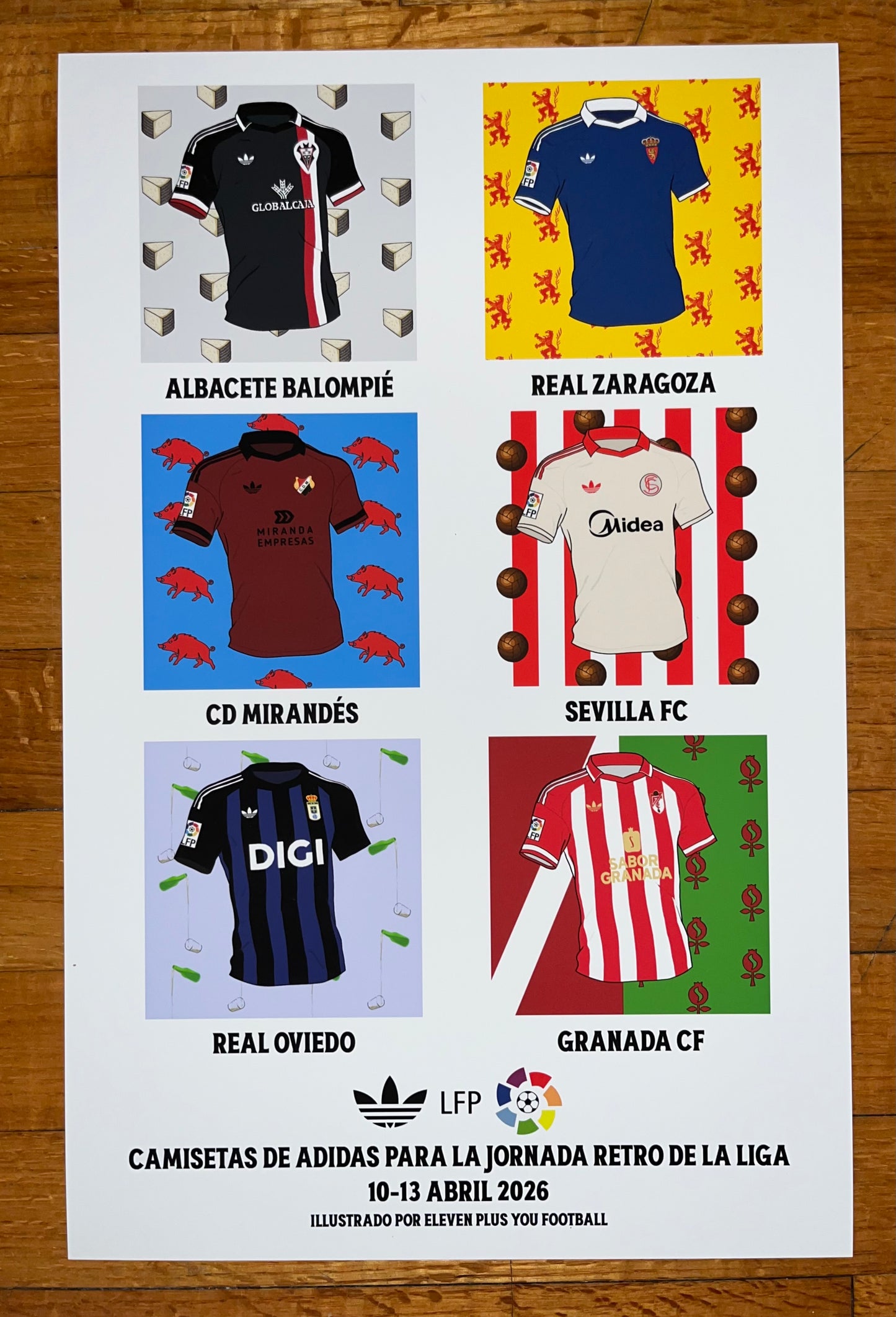 Eleven Plus You La Liga Retro Adidas Print
