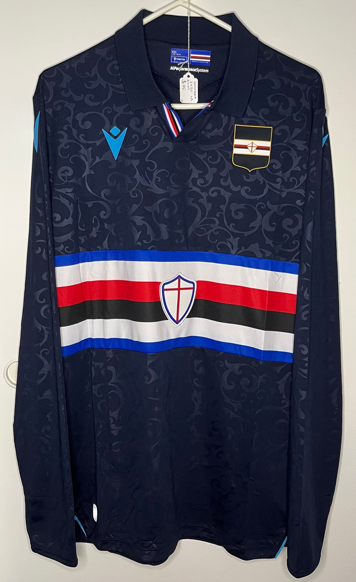 Sampdoria 2024-25 Long Sleeve Third Shirt (XXL) - BNWT