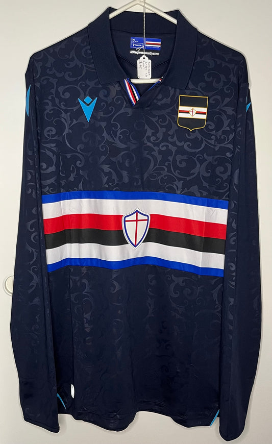 Sampdoria 2024-25 Long Sleeve Third Shirt (XXL) - BNWT