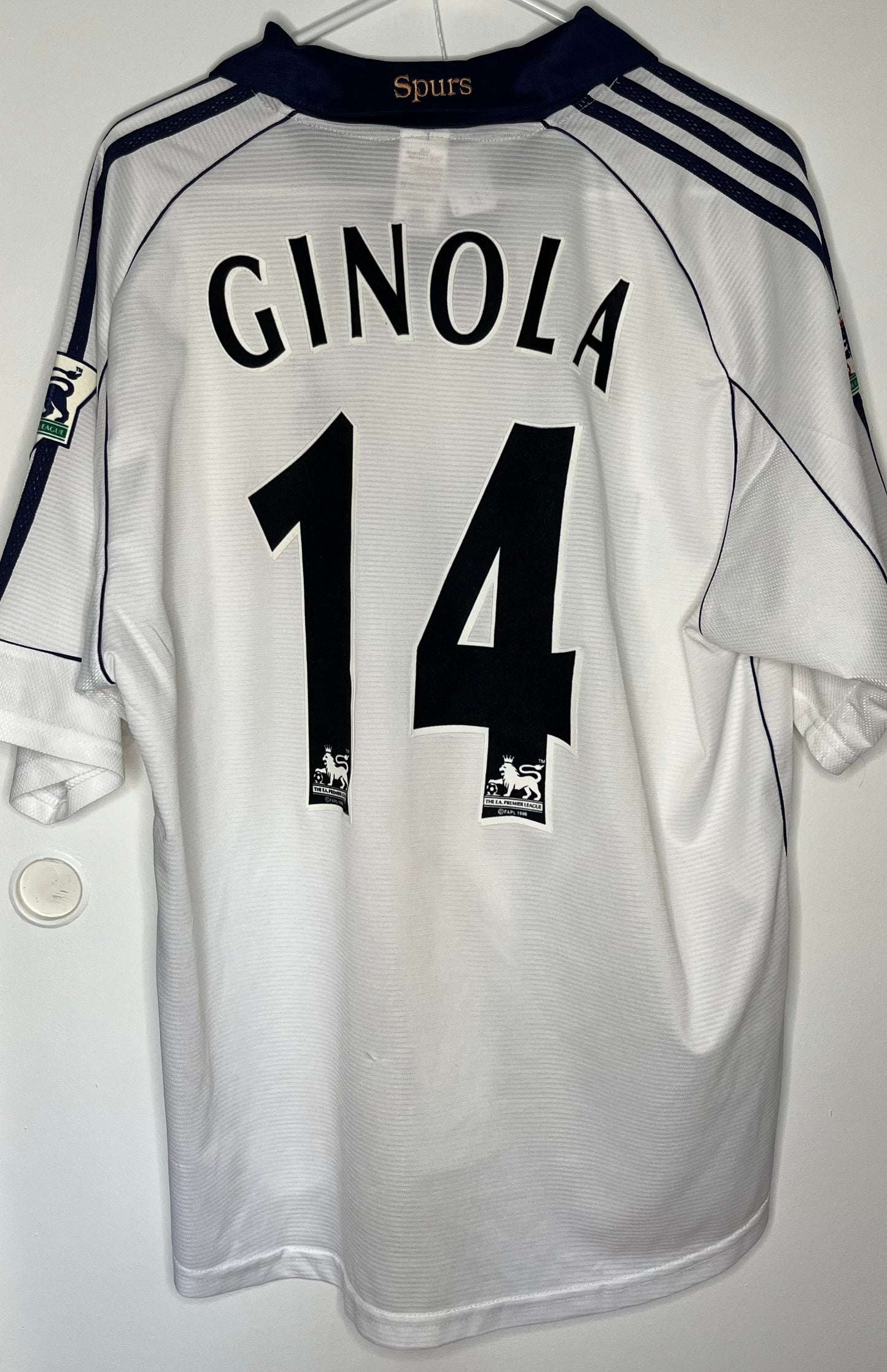 Tottenham 1999-01 Home Shirt Ginola (L) - 10/10