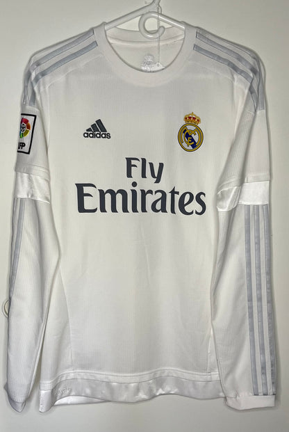 Real Madrid 2015-16 Long Sleeve Home Shirt Ronaldo (S) - 9/10