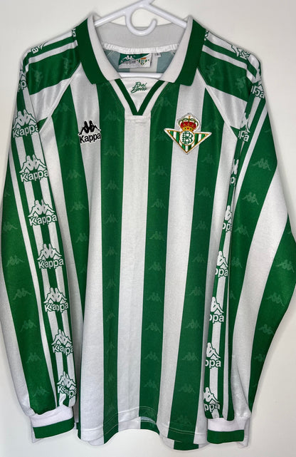 Real Betis 1995-97 Long Sleeve Home Shirt (L) - 8/10