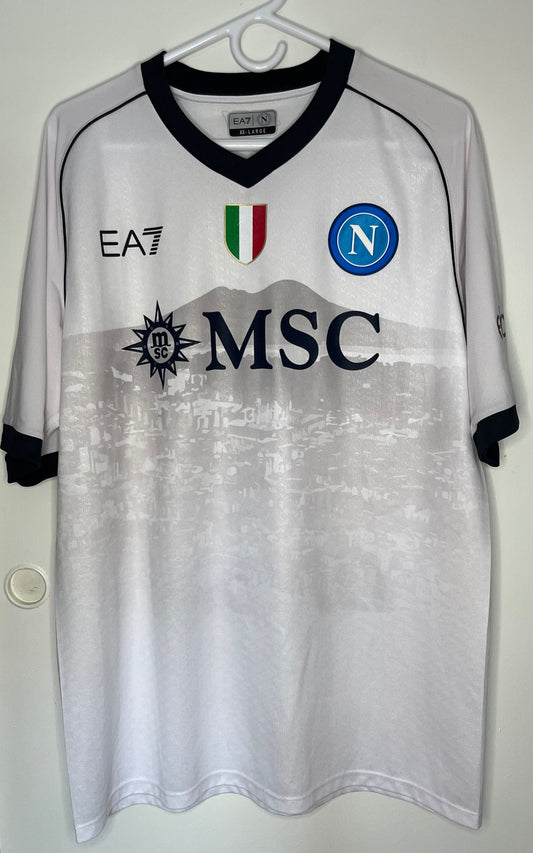 SSC Napoli 2023-24 Away Shirt Player Issue (XXL) - 10/10