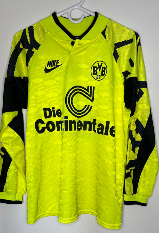 Borussia Dortmund 1991-92 Long Sleeve Home Shirt (S) - 6/10