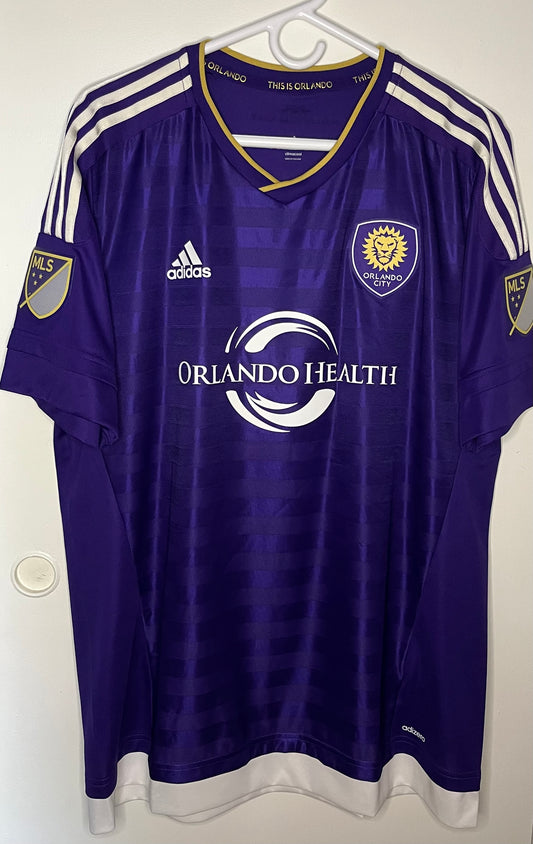 Orlando City 2015 Adizero Home Shirt Kaka (XL) - 10/10