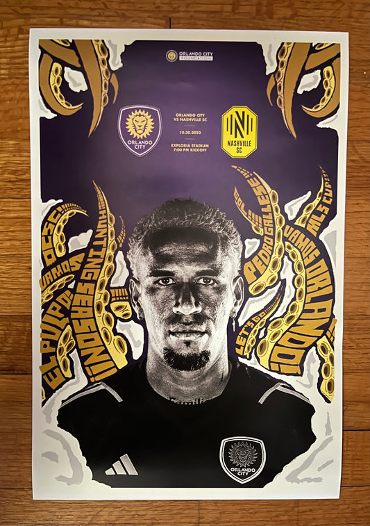 Orlando City Gallese Match Poster - 2023 MLS Playoffs