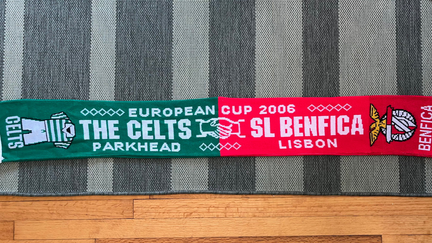 Celtic Benfica Champions League 2006 Half and Half Scarf