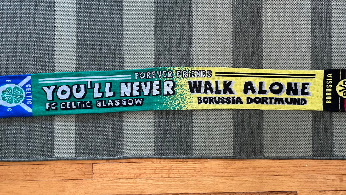 Celtic Borussia Dortmund Half and Half Scarf