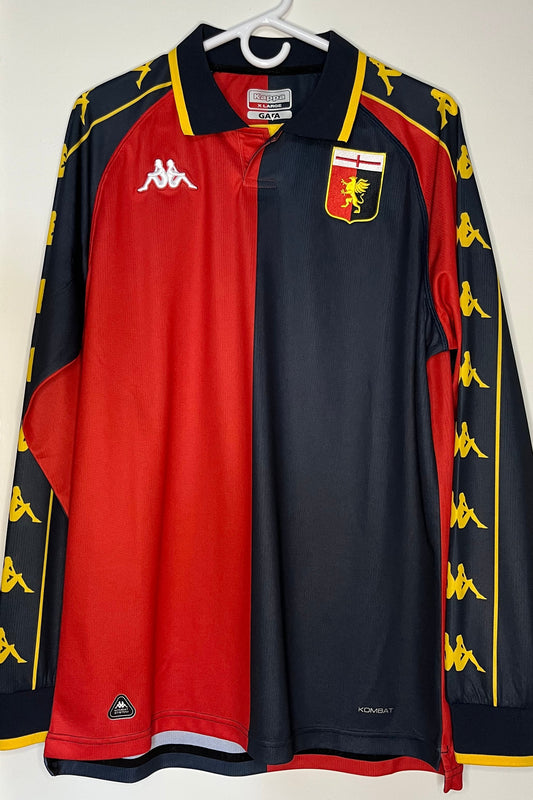Genoa 1999-00 Long Sleeve Home Shirt Reissue (XL) - 10/10