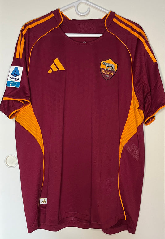 AS Roma 2025-26 Authentic Home Shirt Dybala (XL) - 10/10